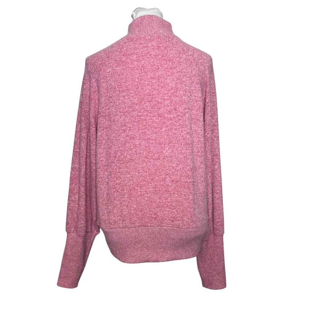 Anthropologie Maeve‎ Laney Sweater Women’s Size Medium Pink Mockneck Cozy Casual - Picture 5 of 10